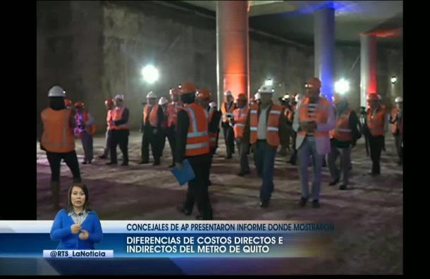 Concejales de AP presentaron informe para mostrar diferencias de costo el Metro de Quito